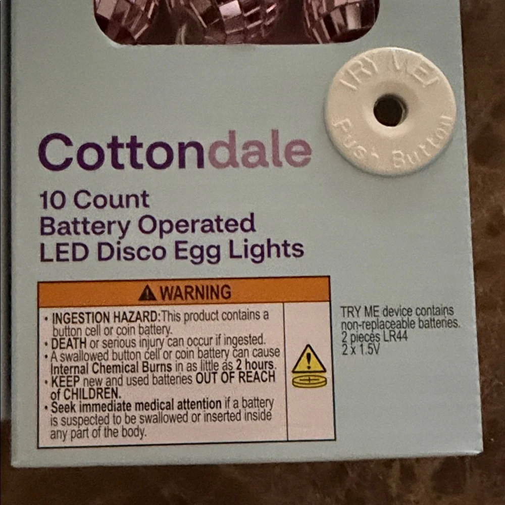 Cottondale LED Disco Egg Lightslifht pink mirrored Easter egg lights